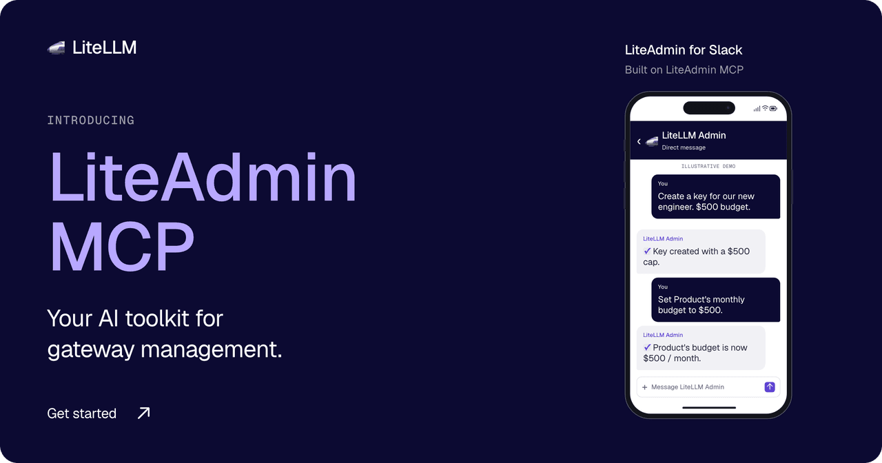 介紹 LiteAdmin MCP：您的 AI 工具組，用於閘道管理。Slack 版 LiteAdmin 建構於 LiteAdmin MCP。