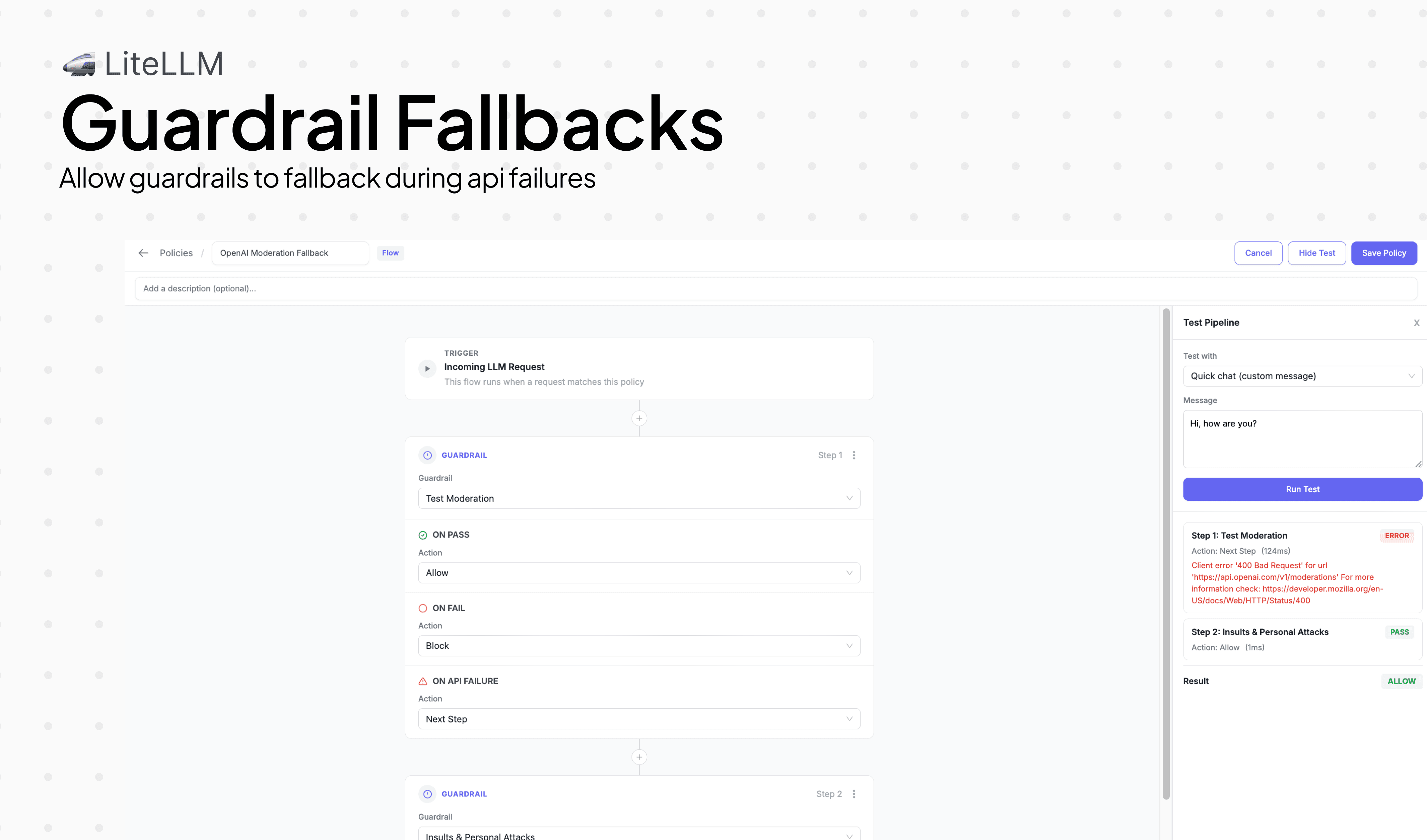 Guardrail Fallbacks