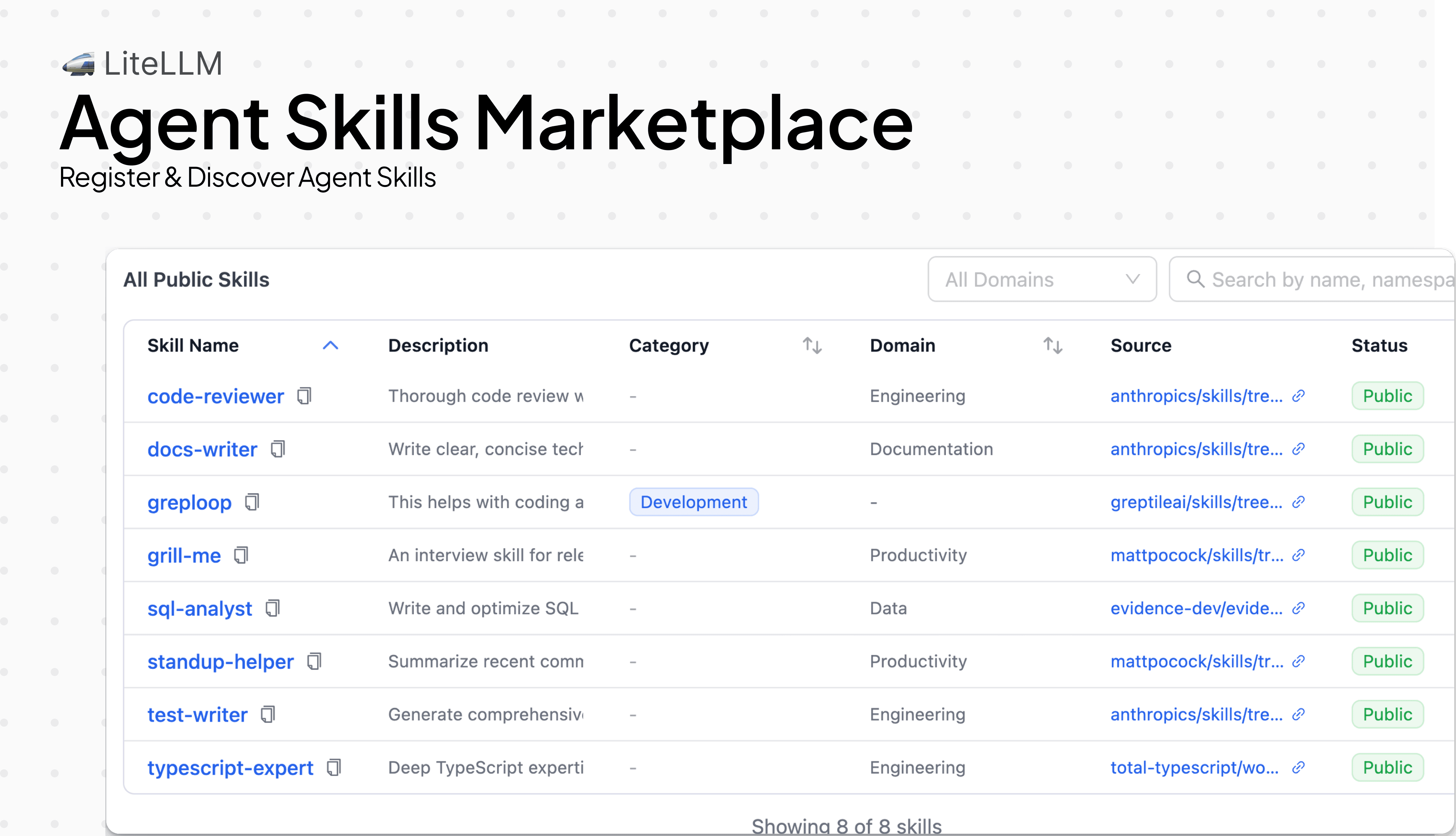 Skills Marketplace
